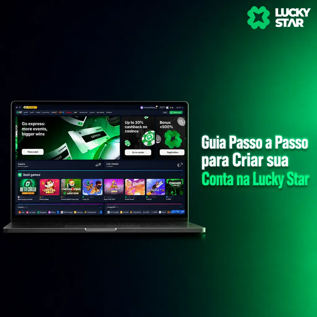 Guia passo a passo para criar conta na Lucky Star: cadastro rápido, seguro e pronto para o primeiro depósito.