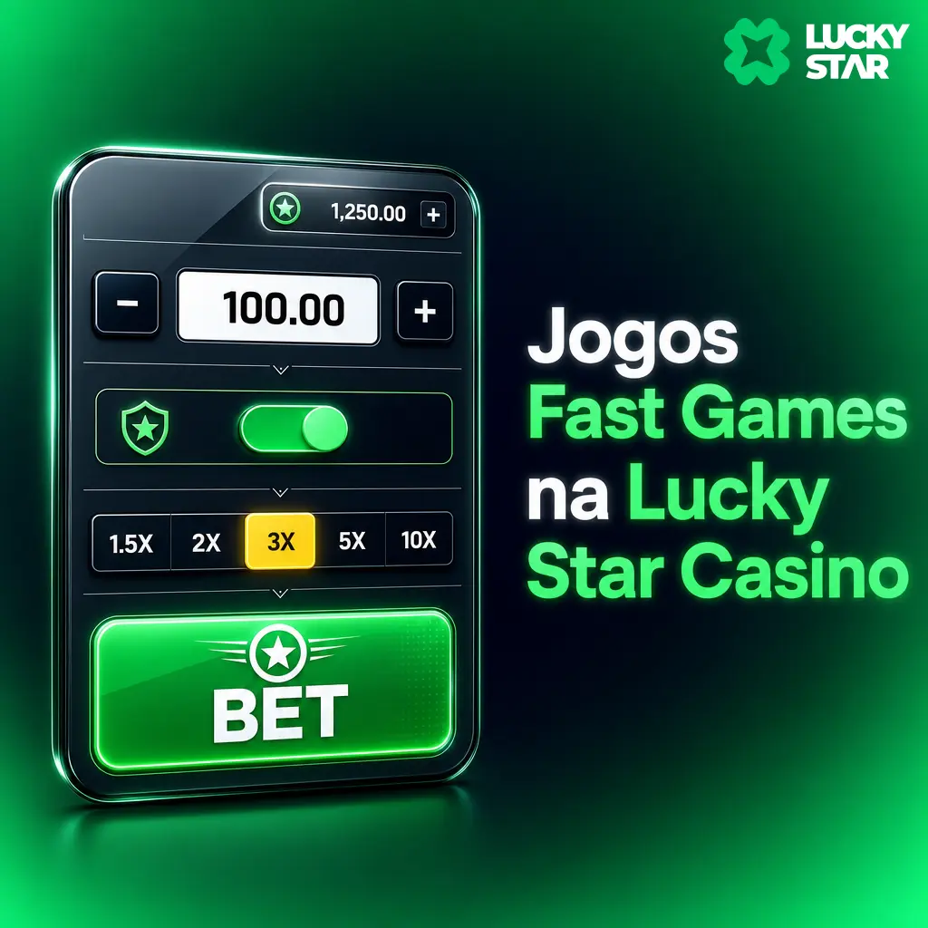 Jogos Fast Games como Aviator, Mines e Plinko disponíveis na Lucky Star Casino, com rodadas rápidas e multiplicadores.